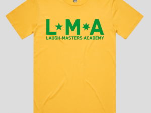 Laugh Masters Academy / LMA "Block" T-Shirt (Unisex) The Home of Improv and Sketch Comedy in Australia